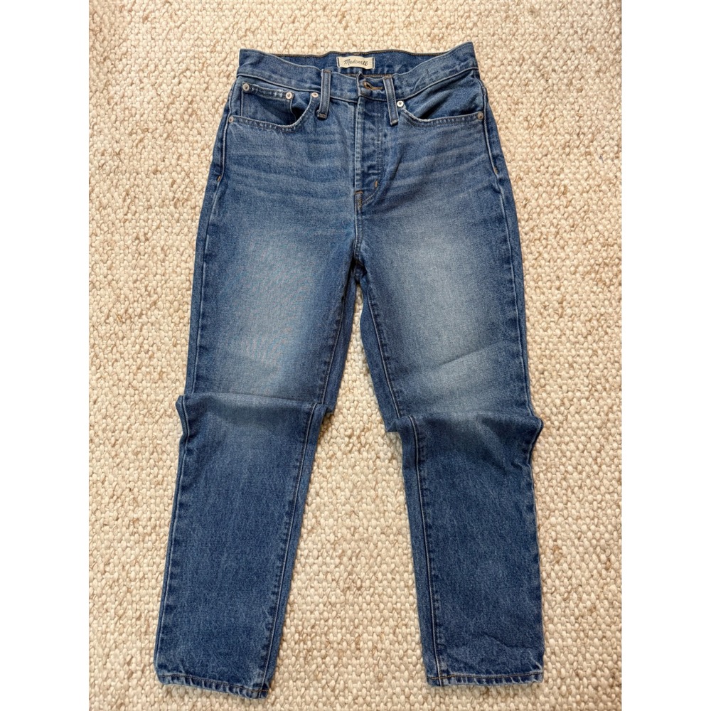 Madewell The Perfect Vintage Jean High Rise Button Fly Blue Denim Pants Size 26
